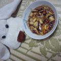 7セブン7's cooksnap of when they made 冷食作ろ❤【キャラ弁】の友サイコロ大学芋.