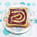 まっちー食堂's cooksnap of when they made 簡単朝食メニュー◎渦巻きトースト◎.