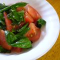 mikkusan's cooksnap of when they made トマトとバジルのサラダ（前菜風）.