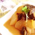 ぽむぽむ★'s cooksnap of when they made 大根と牛肉の味噌煮.