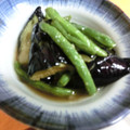 さふらん３'s cooksnap of when they made 茄子といんげんの揚げびたし.