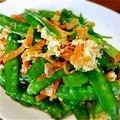 ほのこゆ's cooksnap of when they made 減塩工夫！さやえんどうの「しりしり」風.
