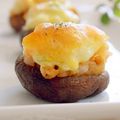 モコリンママ's cooksnap of when they made 椎茸の海老シュウマイ詰め✽チーズ包み焼き.