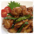 べりまま's cooksnap of when they made 豚こま肉とごぼうの甘辛唐揚げ.