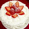 makamaki's cooksnap of when they made イチゴとブルーベリーのバースデーケーキ.
