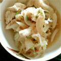 まめはっぱ's cooksnap of when they made 新玉ねぎと鶏ささみの簡単おつまみ.