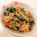 sayaka0411's cooksnap of when they made ほうれん草の白和え？黒和え⁈.