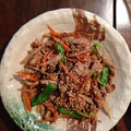 カリメロ1972's cooksnap of when they made 牛蒡と豚肉の酢炒め.