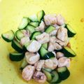 いおりいちご's cooksnap of when they made プルプル胸肉ときゅうりのポン酢和え.