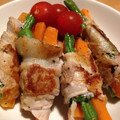 たまジ's cooksnap of when they made いんげんと人参の豚しそ巻き.