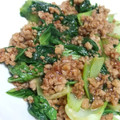 misena's cooksnap of when they made 青梗菜とひき肉のオイスターソース炒め.