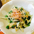 mugi918's cooksnap of when they made かいわれとエノキのおひたし風♪.
