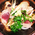 てんてんたん's cooksnap of when they made かつおと水菜と新玉ねぎのサラダ.