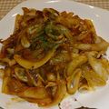 三姉妹のmama♪'s cooksnap of when they made イカと新玉葱のカレーソテー.