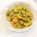 ぽん太の嫁's cooksnap of when they made えびとそら豆の卵いため.
