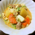 絃斗＊'s cooksnap of when they made ～鶏とジャガと豆腐のみそ煮～.