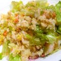 プチとまと's cooksnap of when they made さくさくレタスと鮭のチャーハン.