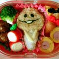 ★shiobigi★'s cooksnap of when they made キャラ弁＊なめこ＆白なめこおにぎり弁当♪.