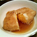 ひーちゃん☆ミ's cooksnap of when they made 油揚げ巾着in卵.*･ﾟ　.ﾟ･*..