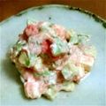 豆乳pudding's cooksnap of when they made アボカドの明太マヨクリームチーズ和え.