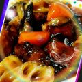 naturepike's cooksnap of when they made ごろごろ根菜と豚肉の黒酢炒め.