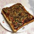こぴたまご's cooksnap of when they made お好み焼きトースト.