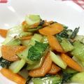 b_rose's cooksnap of when they made 【簡単】チンゲン菜とニンジンの中華風炒め.