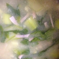 かきねこ's cooksnap of when they made すりおろしジャガイモとちんげん菜のスープ.