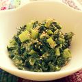なつみかんygrt's cooksnap of when they made 大根菜のよごし(大根葉の味噌炒め).