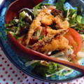 大井町子's cooksnap of when they made イカゲソの唐揚げの甘酢サラダ.