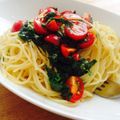 江里ママ's cooksnap of when they made トマトと青じその冷製パスタ.