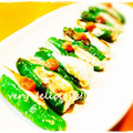 Ｔ，ＳＡＥＫＯ's cooksnap of when they made おつまみに☆ささみinししとう☆梅肉で♪.
