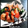 makoto♪'s cooksnap of when they made トマトとニラのごま和え.
