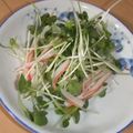 きらり流れ星's cooksnap of when they made かいわれ大根とかにかまのオリ醤油和え.