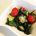 ぐ～たらりん's cooksnap of when they made オクラとトマトの夏サラダ.