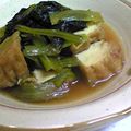 なつきばぁば's cooksnap of when they made ☆★小松菜と厚揚げの煮物★☆.