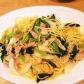 いとっちミッキー's cooksnap of when they made 小松菜とベーコンの和風パスタ.