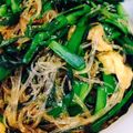 zyagagori's cooksnap of when they made 春雨とニラの中華炒め.