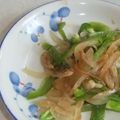 きらり流れ星's cooksnap of when they made 炒め玉ねぎとピーマン.