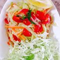 こうたん4's cooksnap of when they made 鶏味塩 de 青パパイヤのソムタム.