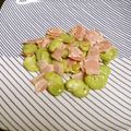 through111's cooksnap of when they made そら豆とベーコンのレモンガーリック炒め.