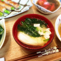 ikewaka's cooksnap of when they made ＊ほうれん草と卵の味噌汁＊.