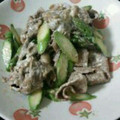 はらぺこぶーさん's cooksnap of when they made 牛肉とアスパラの粒マスタードマヨ炒め.