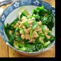 milk＊crown's cooksnap of when they made 納豆とにらの辛子あえ.