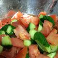violane's cooksnap of when they made トマトときゅうりの中華サラダ.