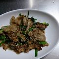 奈央加奈's cooksnap of when they made 疲労回復に＊豚こまとニラの炒め物＊.