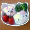 たらりらり's cooksnap of when they made キャラ弁 キティー＆クマの弁当.