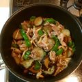 puppygrace's cooksnap of when they made 茄子とピーマン、豚肉で鍋しぎ.
