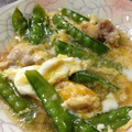 romipi's cooksnap of when they made 絹さやと鶏モモ肉の卵とじ.