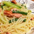 shihomaman's cooksnap of when they made メッチャ簡単シャケとキャベツのパスタ.